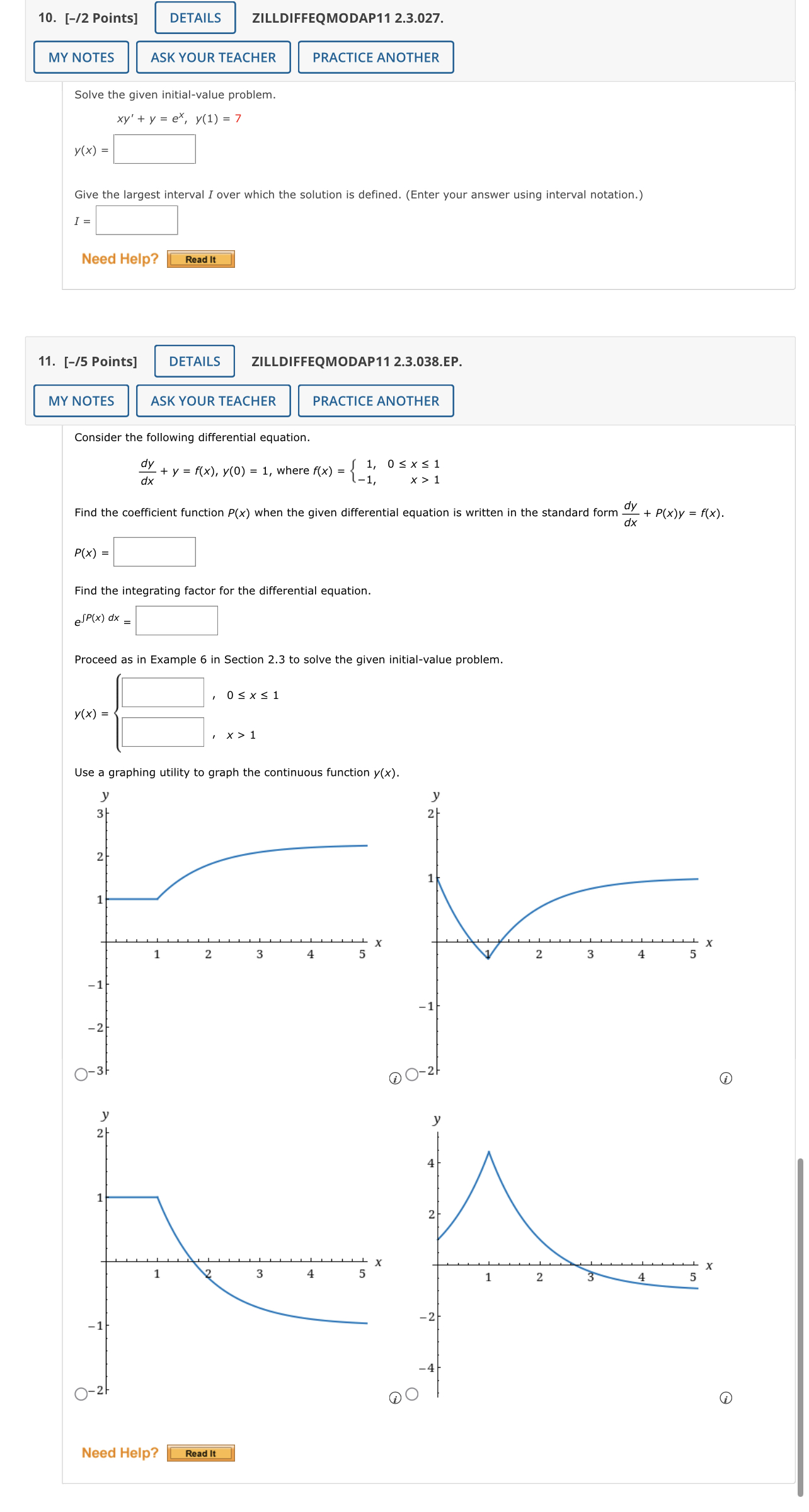 Find the general solution of the given differential equation. cos(x) E +