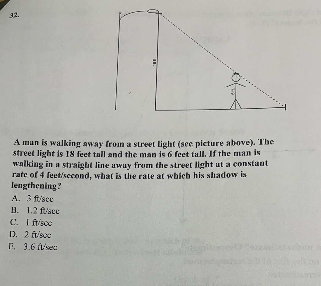 in a straight line away from the street light at a constant