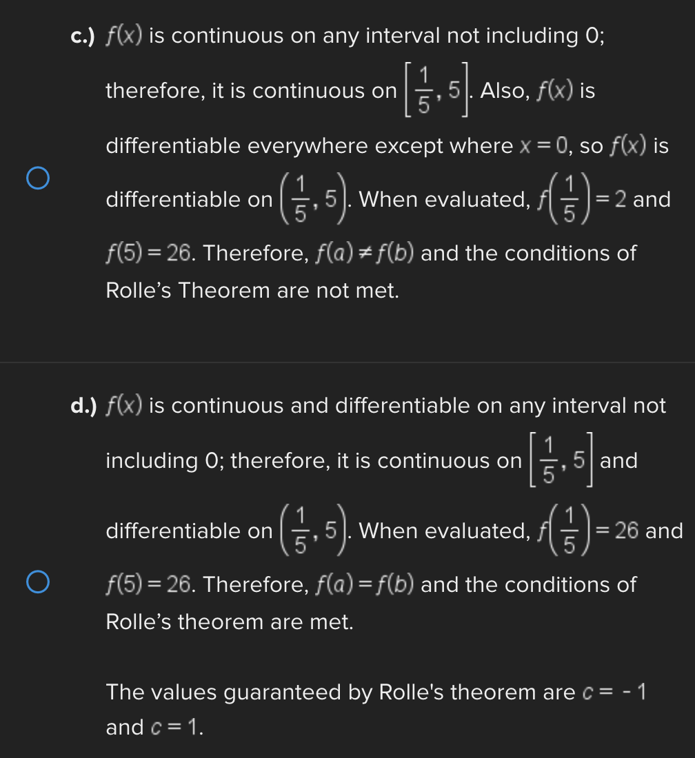 a.) 2 is a global maximum of f(x) at x = -