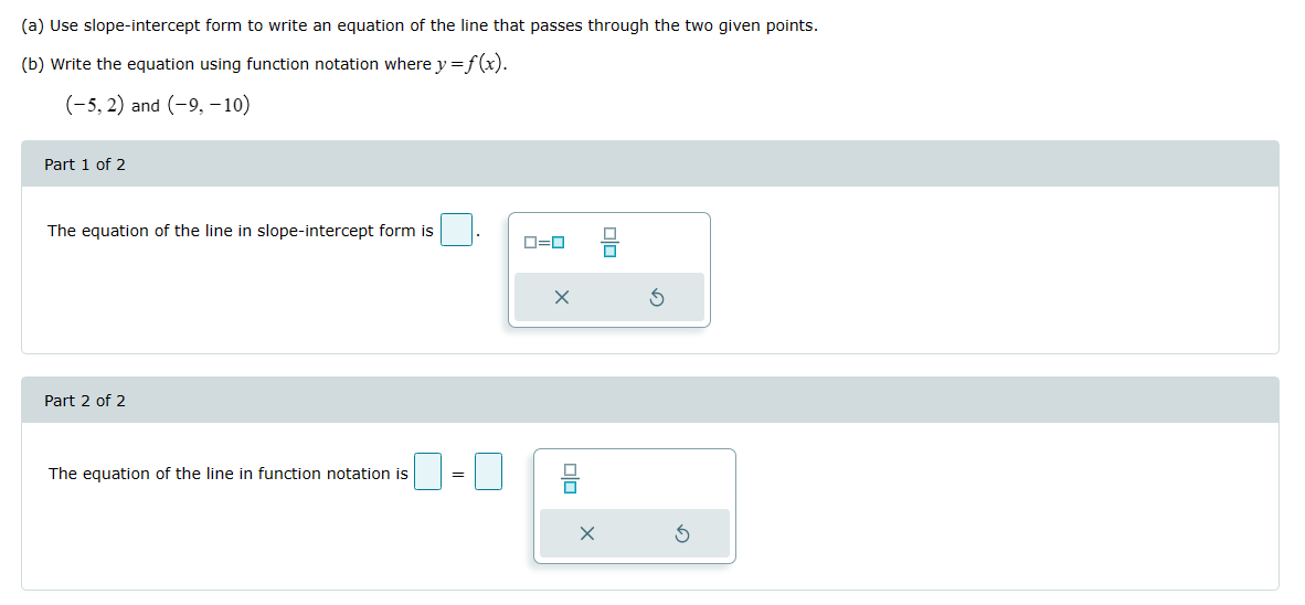 and yintercept. (b) Graph the equation using the slope and yintercept. 4x2y=8