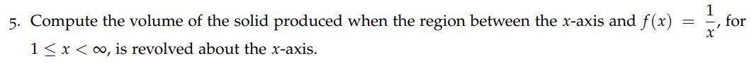 honoring the warnings (where relevant)? \f1 5. Compute the volume of the