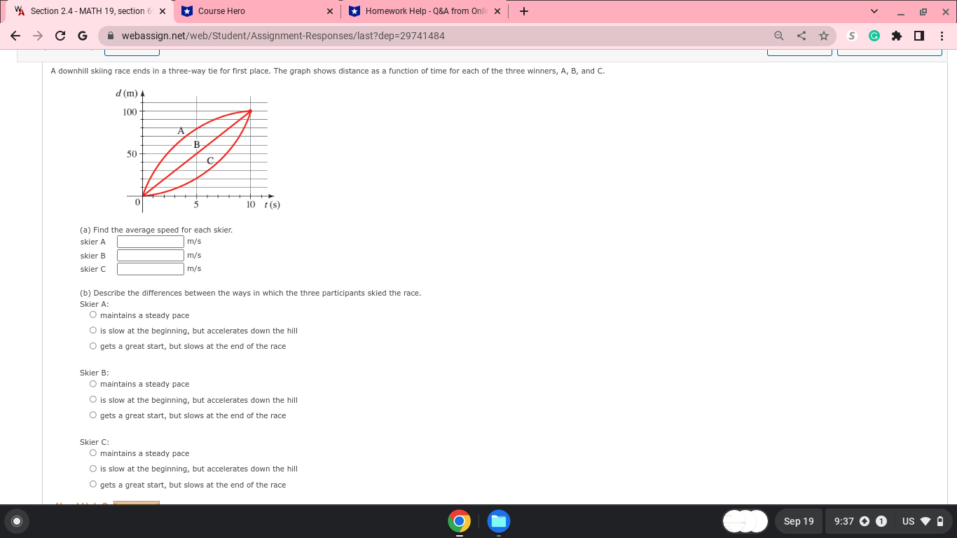 given. g(x) = 2; x = 1, x = a (a) Determine