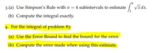 as Simpsons rule, midpoint rule, trapezoidal rule as specified in the question?