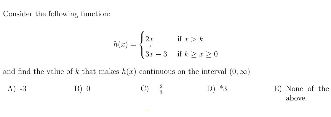 from negative to positive infinity. The solution set is (t, 3t -