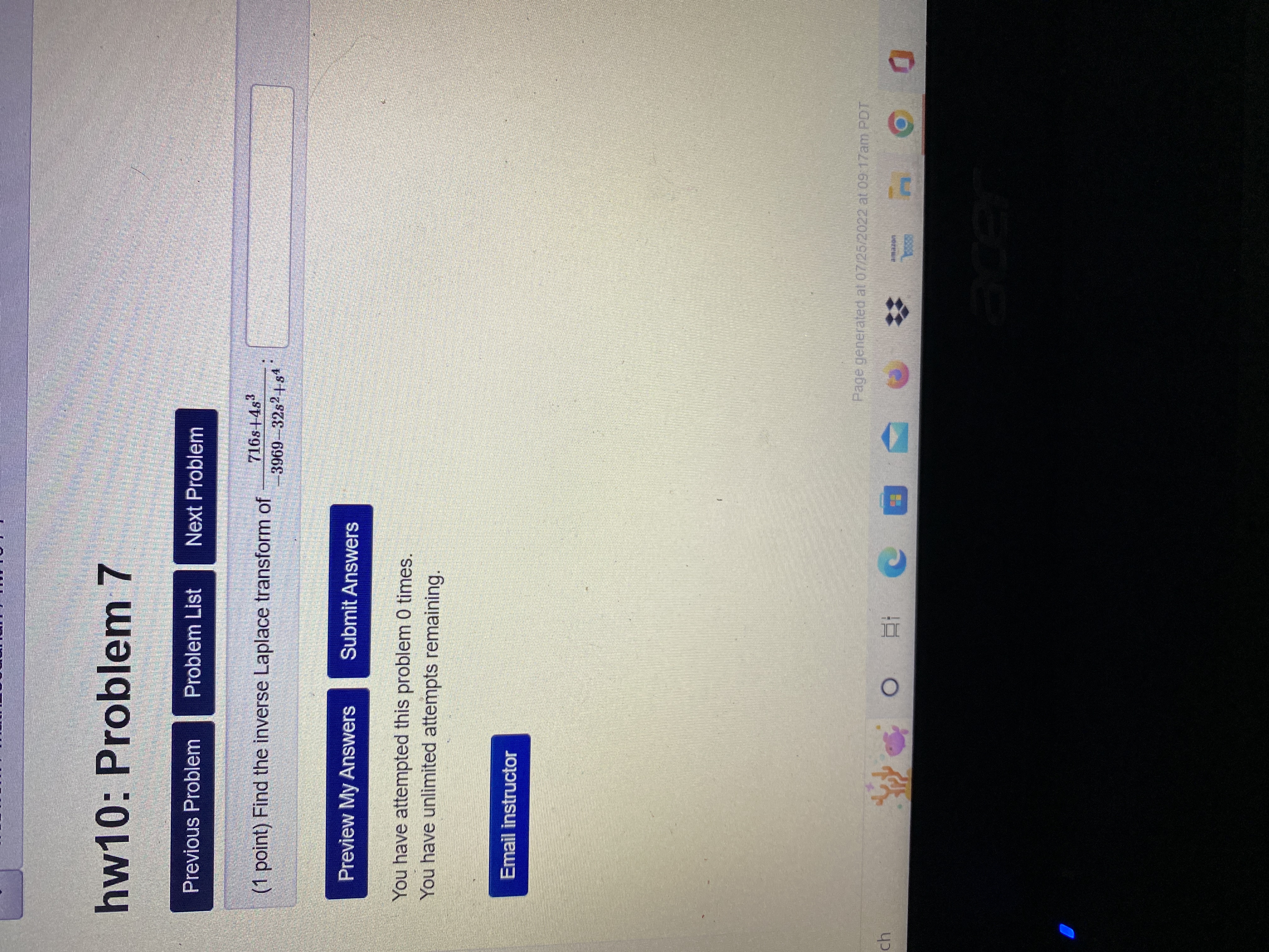 amazonhw10: Problem 8 Previous Problem Problem List Next Problem (1 point) $2