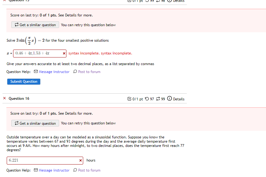 Get a similar question You can retry this question below Use your