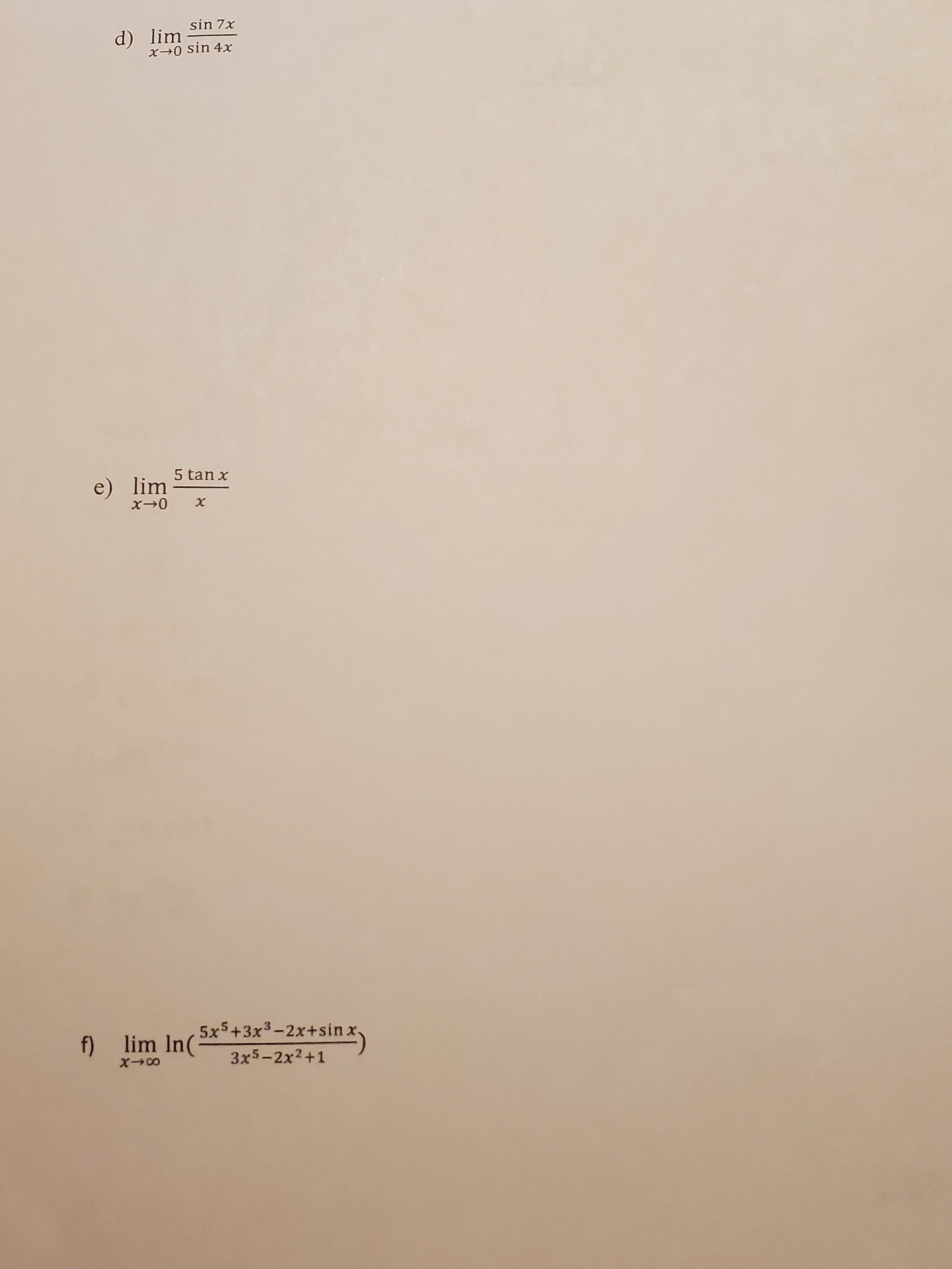 x-4 (x-4)(x+1) c) lim (x - 1)- x -3- 1x - 31