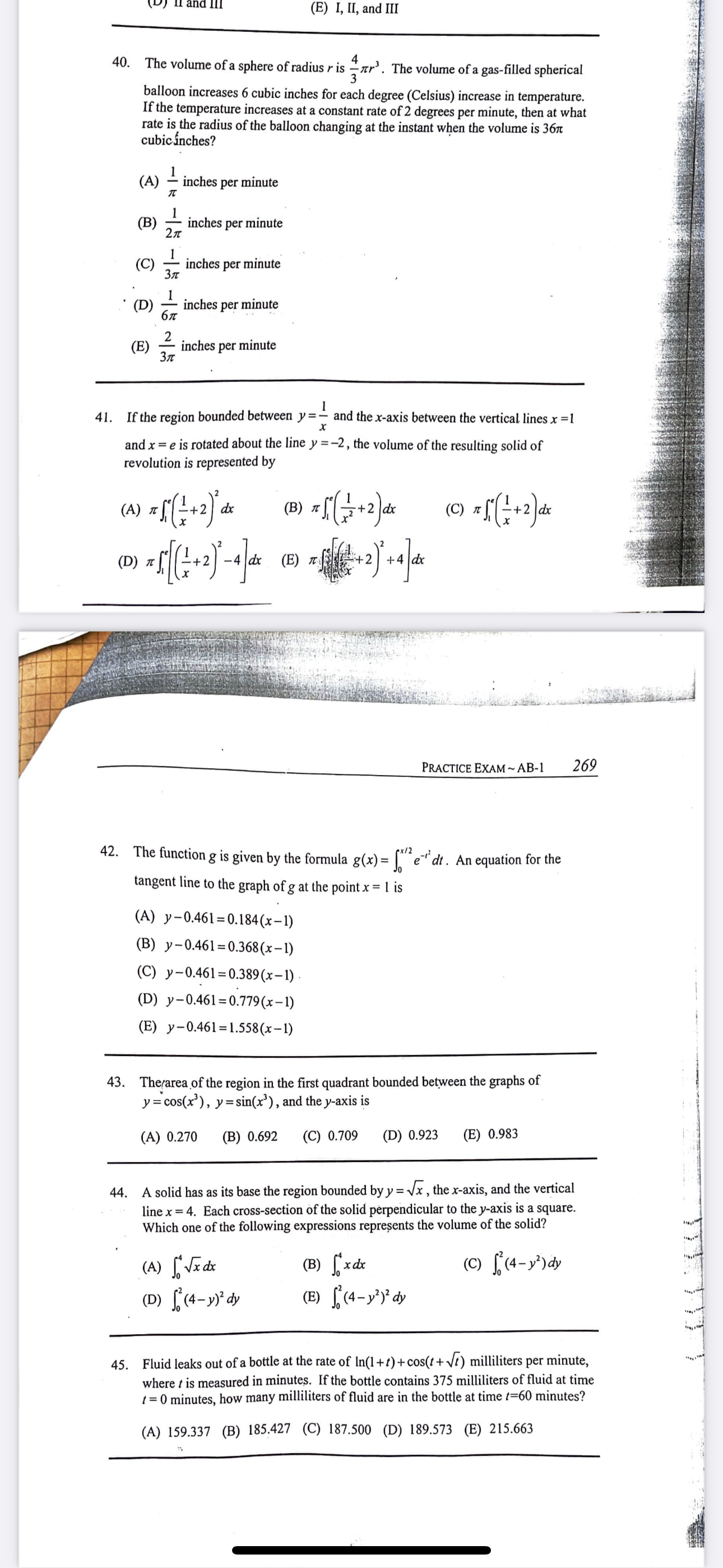 = 20 days? (A) 25 cm (B) 64 cm (C) 70 cm