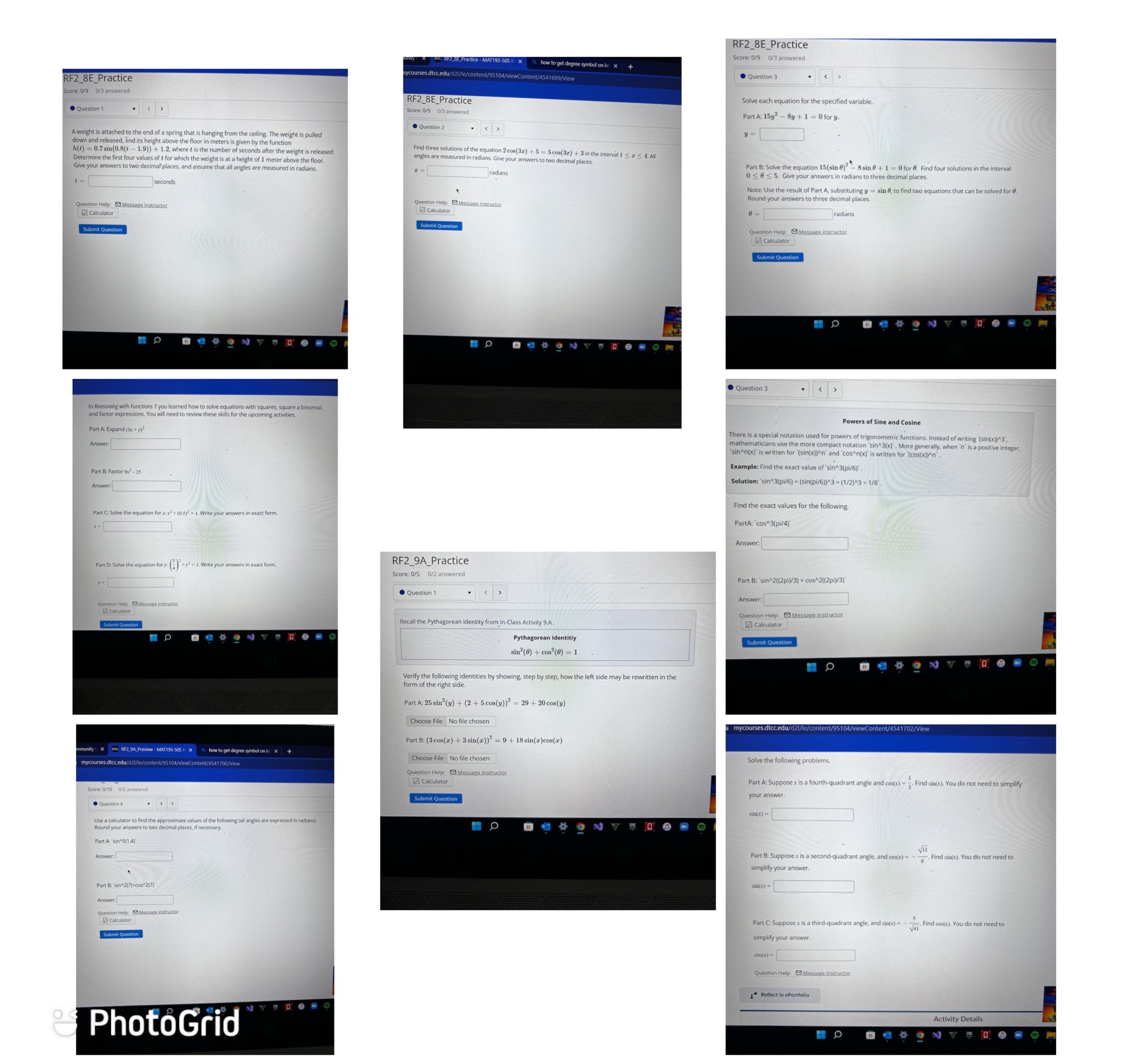 assignment which has this questions in it below those are little questions,