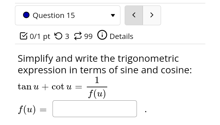 of sine or cosine.\f. Question 16 E1 on pt '0 3 2