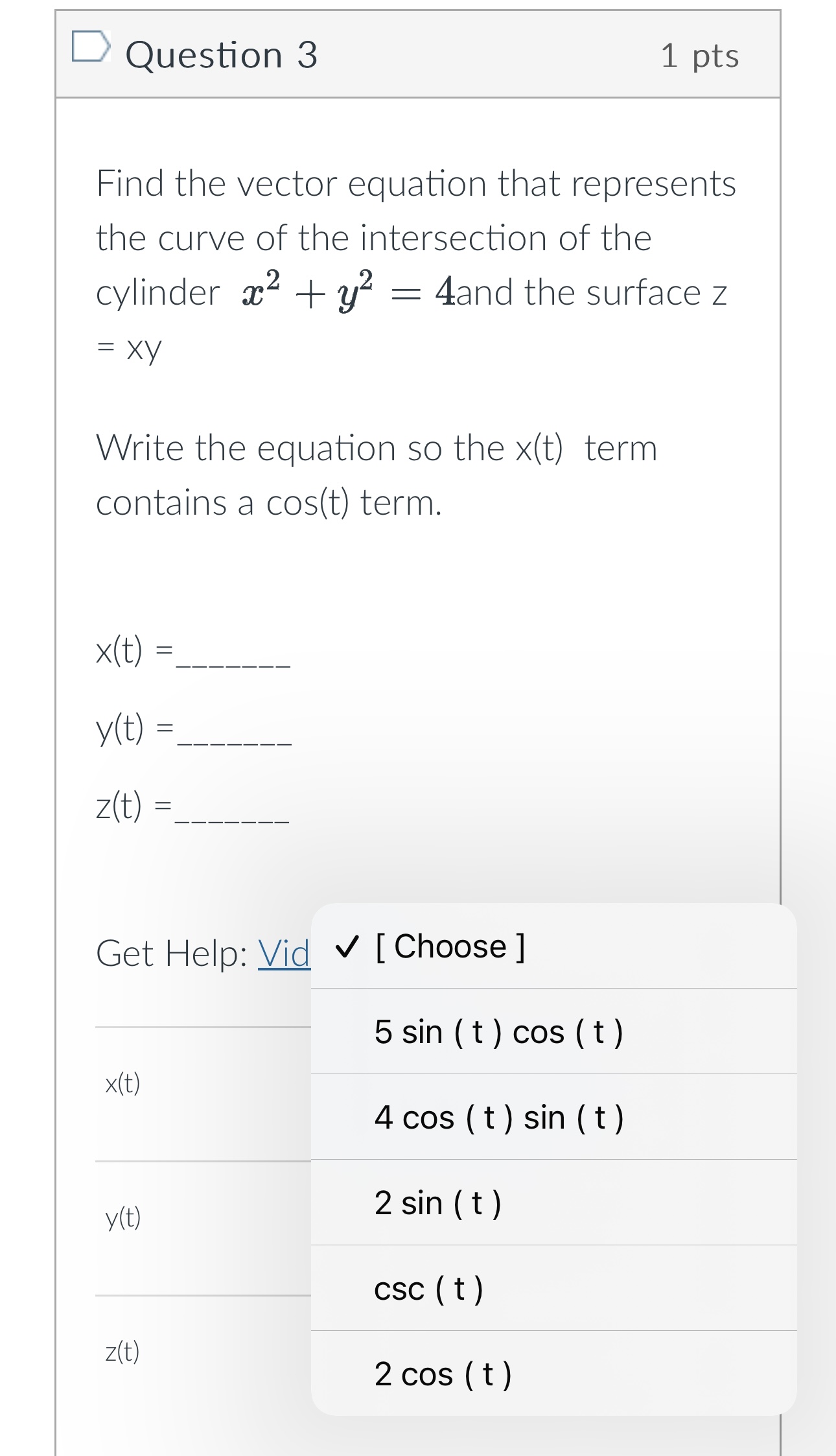 Compute T (t) . u(t) = Oth + 3+5 - 10 O