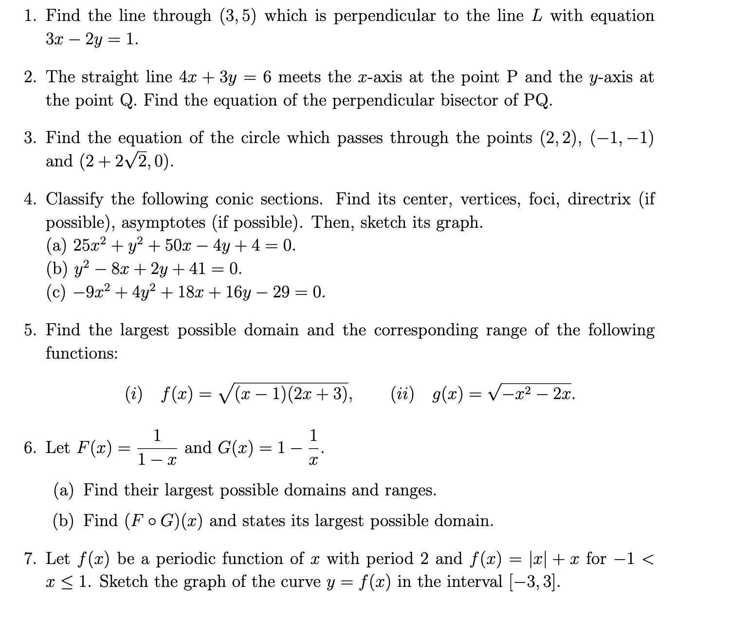 the line L with equation 33: 2y : 1. . The straight