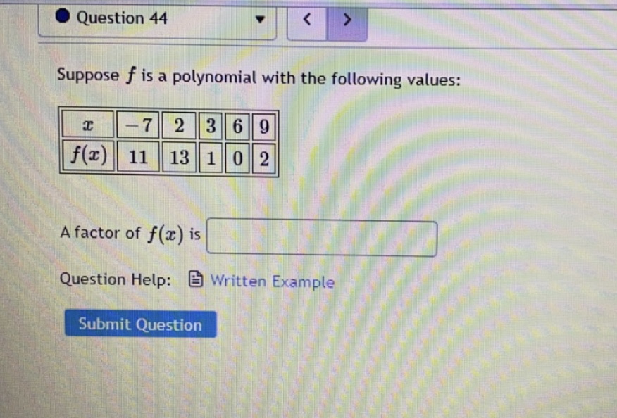 Given P(I) = c' + x2 + 25x + 25, find the