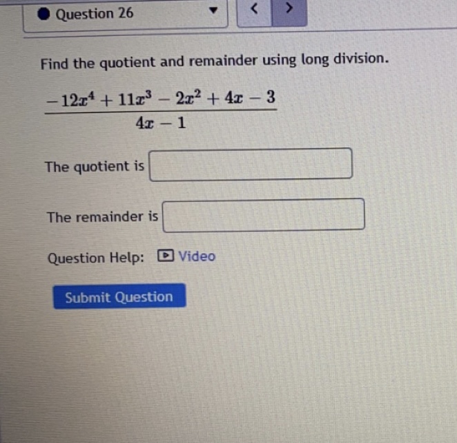 factored form (as a product of linear factors). Be sure to write