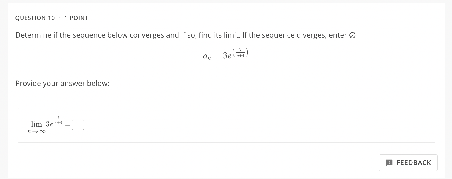 the sequence below converges and if 50, find its limit. If the