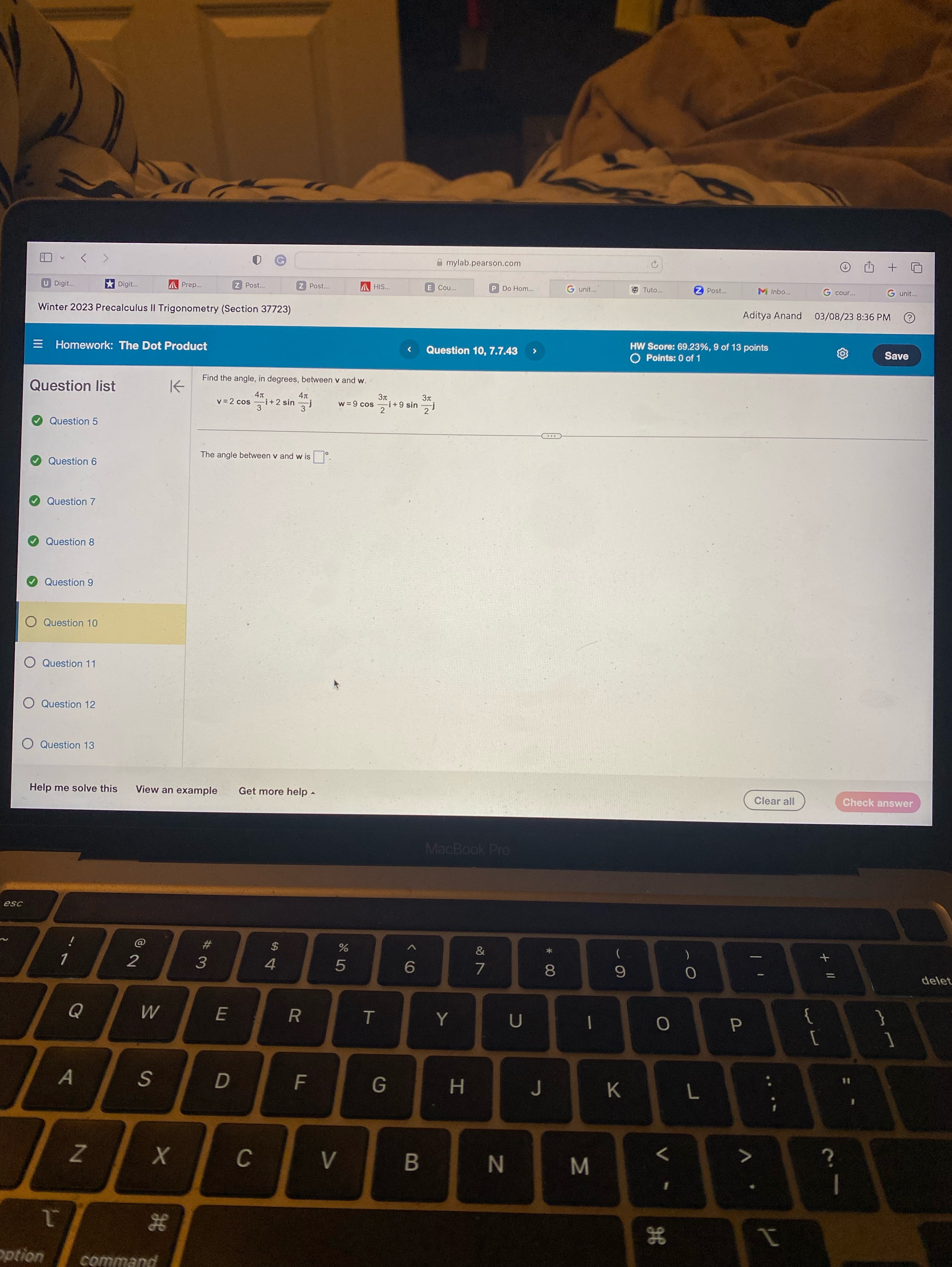 . U G mylab.pearson.com C u Digit. *Digit. Prep . Z
