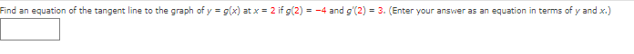 1, (2, 5)Find the equation of the tangent line of the function