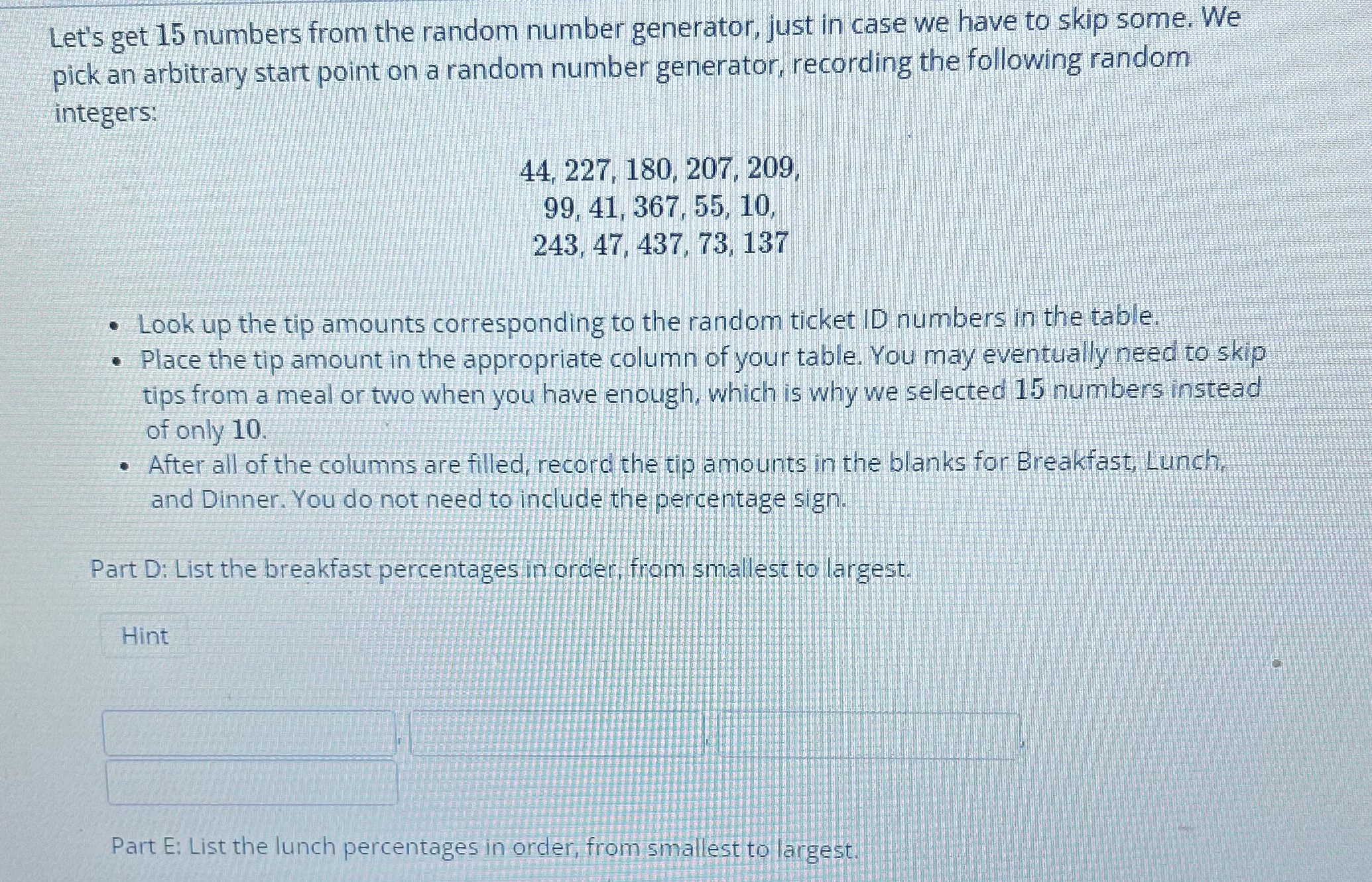 in case we have to skip some. We pick an arbitrary start