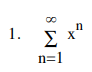 (a) find all values of x for which each given power series
