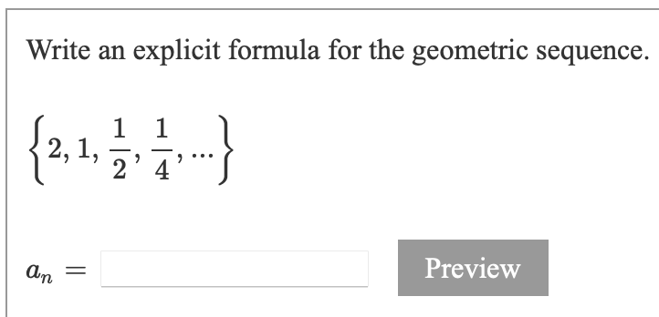 starts at a1. -4, - 1, 1 16 64 . . 4
