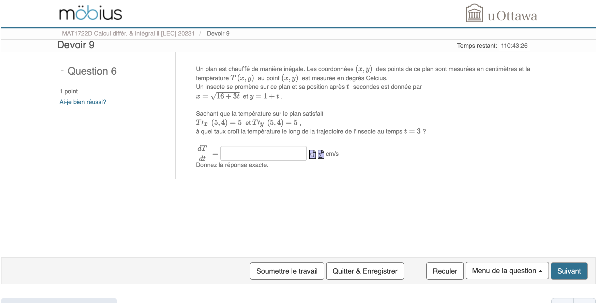 du vecteur v = (-1, -1). Ai-je bien reussi? g'- (-2,0) =