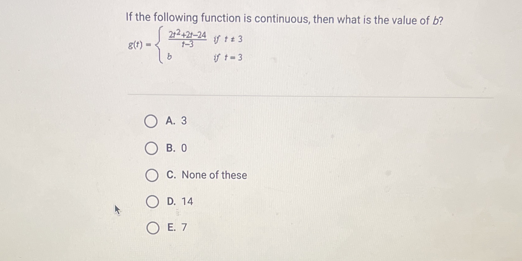 of b? 2+ 2+21-24 if + + 3 g(1) = f-3 b