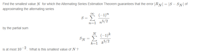 Theorem guarantees that the enor IRNI = |S S NI of approximating