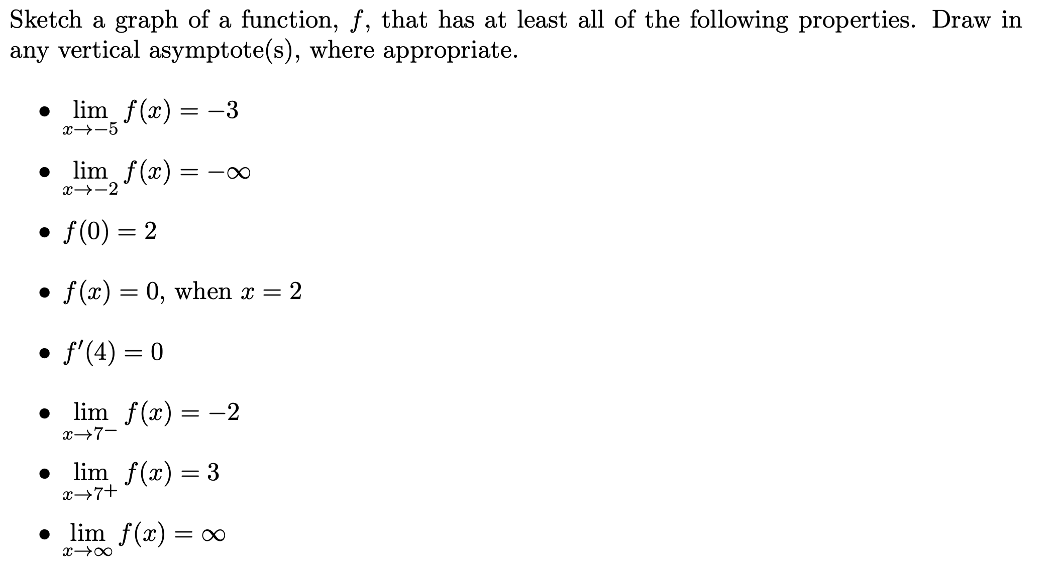graph zero? (d) At which labeled point does the graph have the