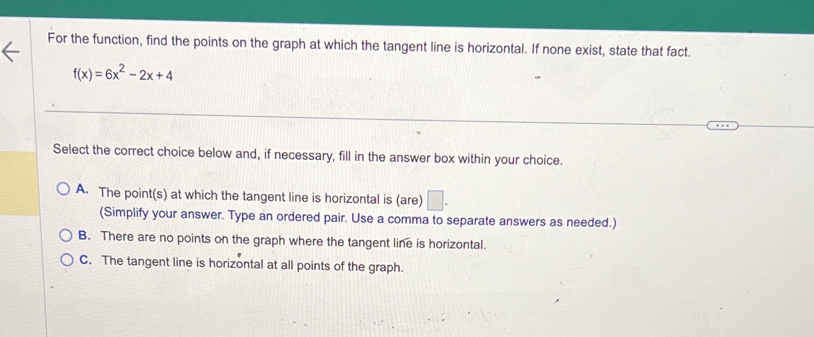  Need help asap 6 For the function. nd the points on