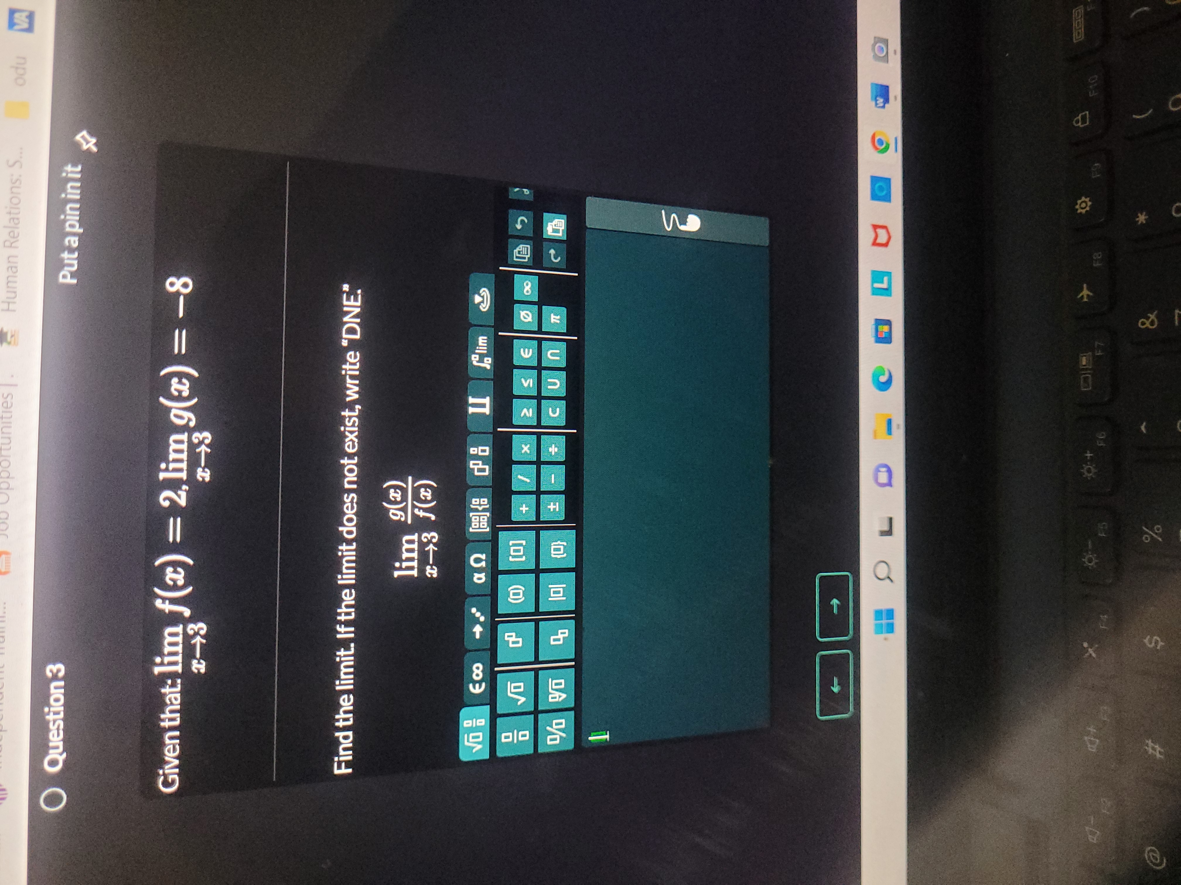 ities. Human Relations: S... odu VA Question 3 Put a pin