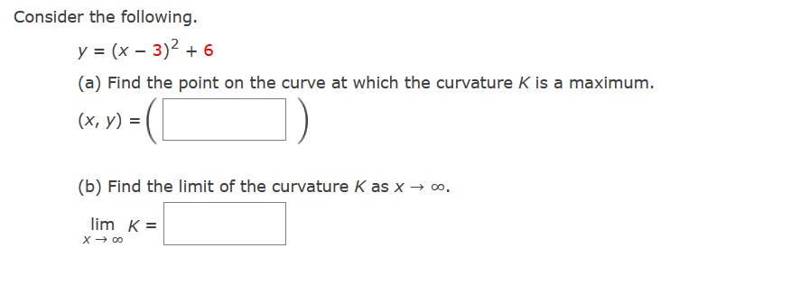 - 3)2 +6 (a) Find the point on the curve at which
