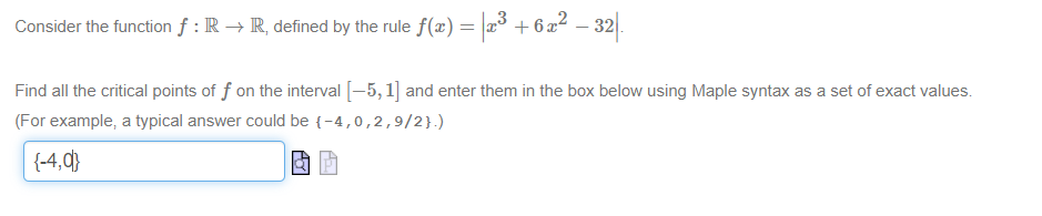  Consider the function f : R - R, defined by the