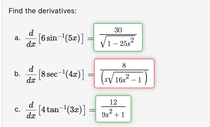 lies on its graph. Evaluate (fl)'(a:) at the indicated value. an) =