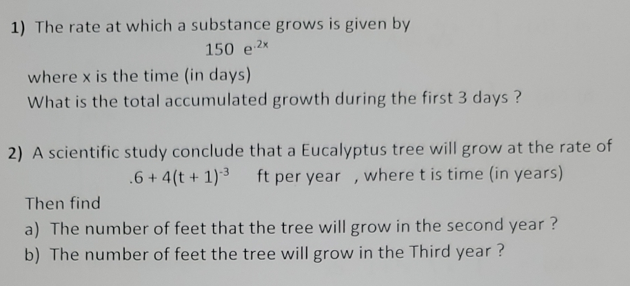  please show step-by-step on how to solve both questions 1) The