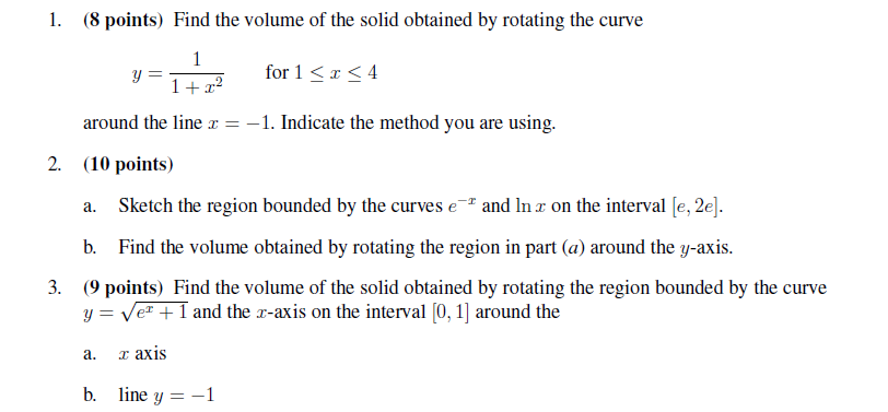 rotating the curve _ l _1+:|I:2 y forlgmgri around the line :1: