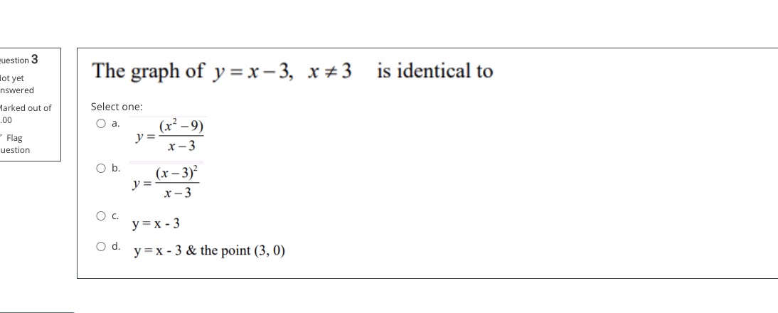  solve this question 3 question 3 ot yet The graph of