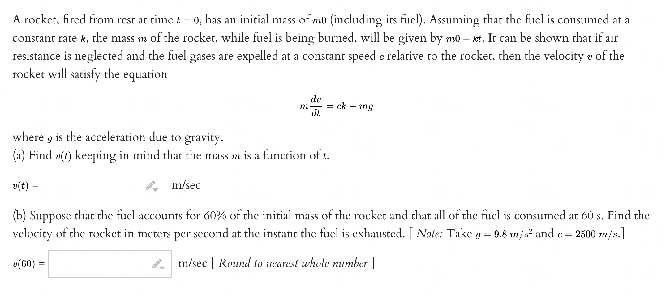 (formulas) Find the solution to the initial-value problem dy = 3xy(2 +y),