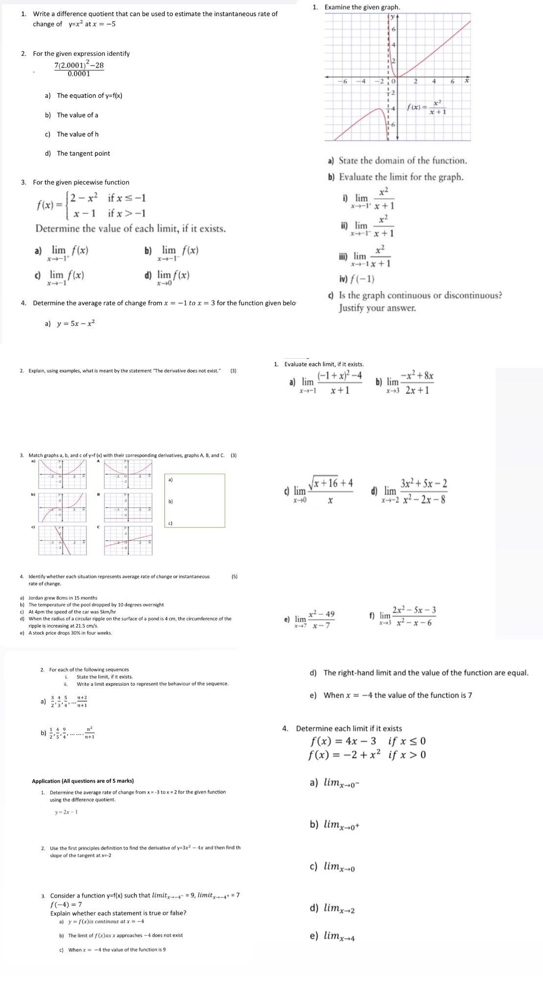  I minimized the questions 1. Examine the given graph 1. Write