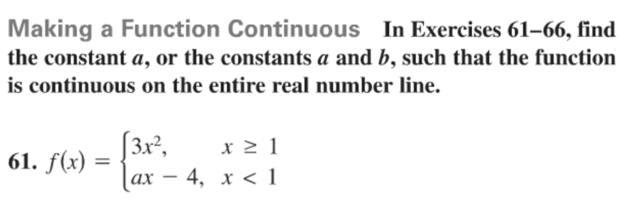 the equation is continuous at x = 1.For #53, use the 3