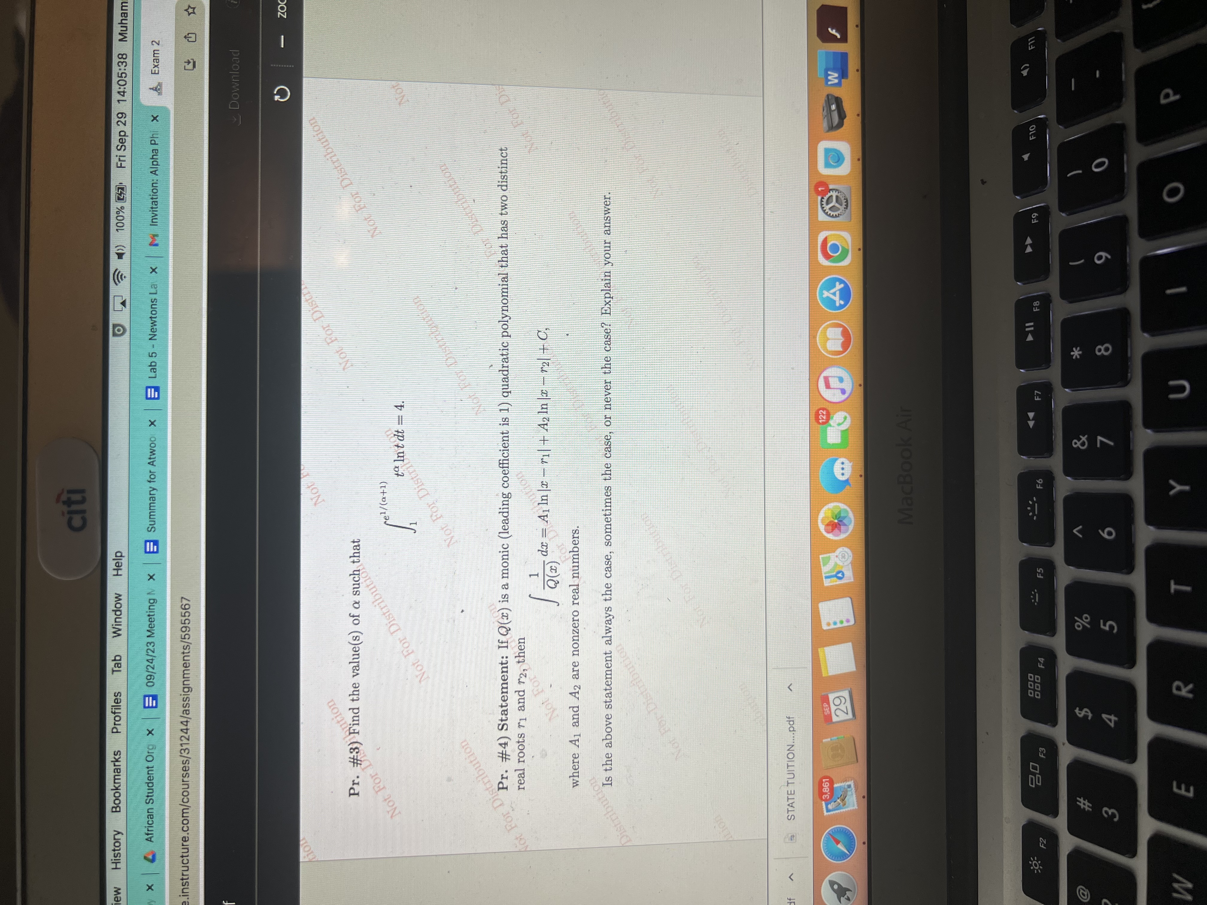 Invitation: Alpha Phi X Exam te.instructure.com/courses/31244/assignments/595567 _ Download Not For D Not