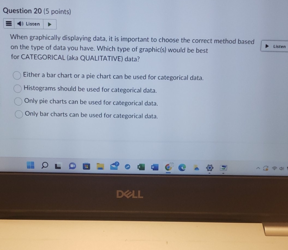 data, it is important to choose the correct method based Listen on