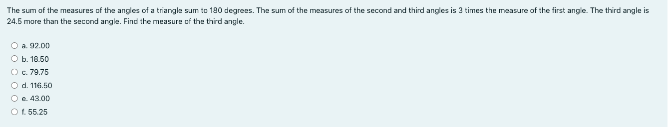 If you could answer both, I'd appreciate it. The sum of