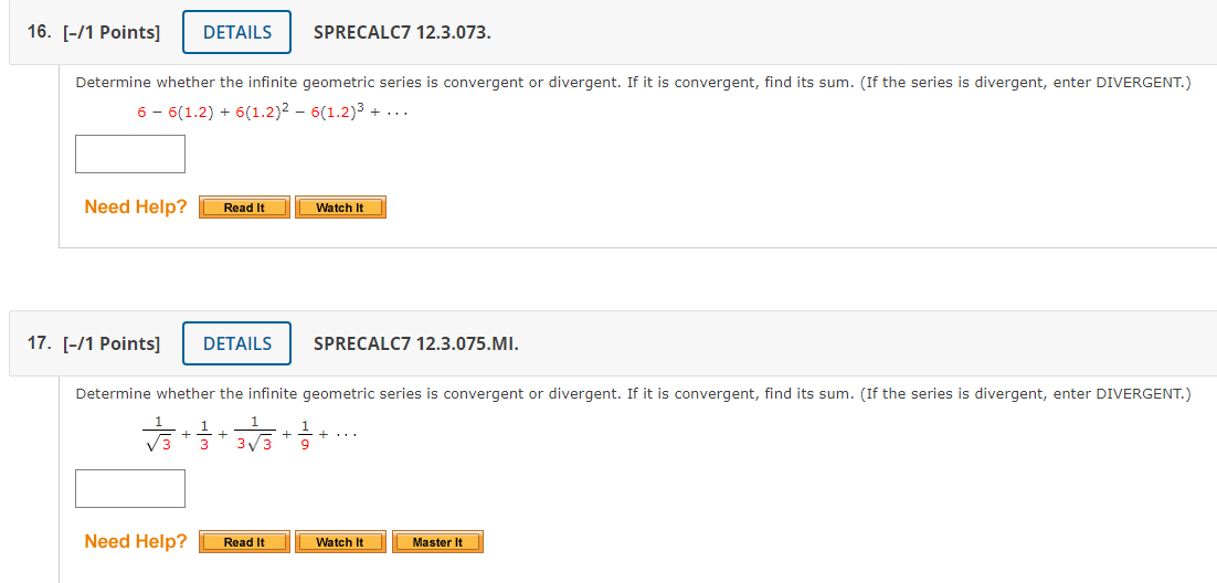 oth term of the geometric sequence. 1, 52/7, 54/7, 56/7, . .