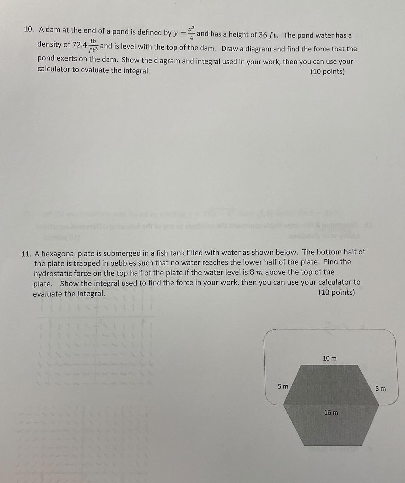  10-11 need help please asap! 10. A dam at the end
