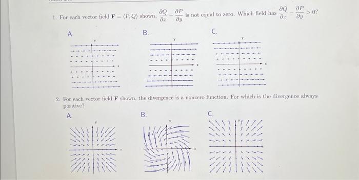 P y is not equal to zero. Which field has Q x