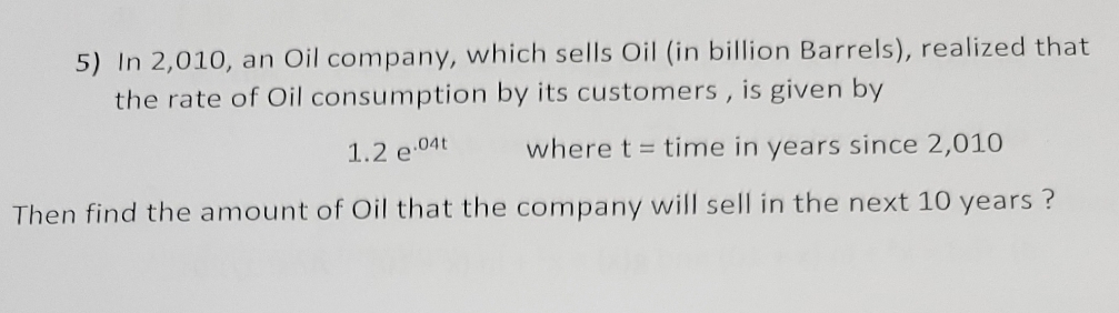 please show step-by-step on how to solve questions 5) In 2,010,