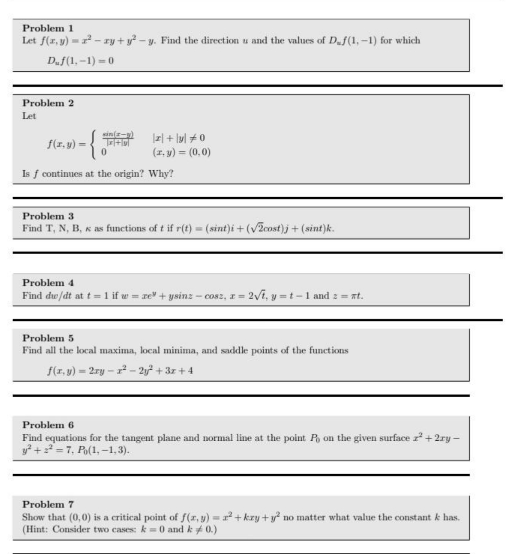 - ry + y' -y. Find the direction u and the values