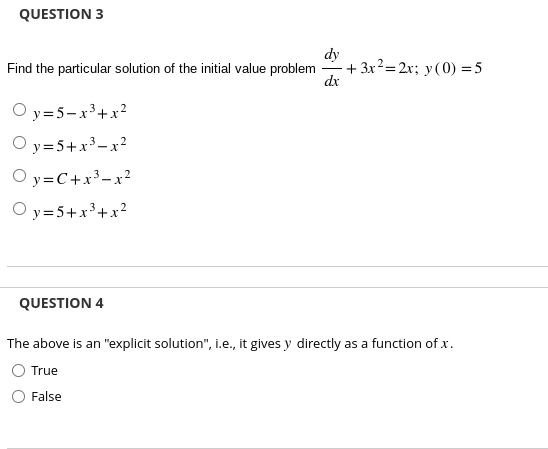 particular solution of the initial value problem 2- = Axe *; y
