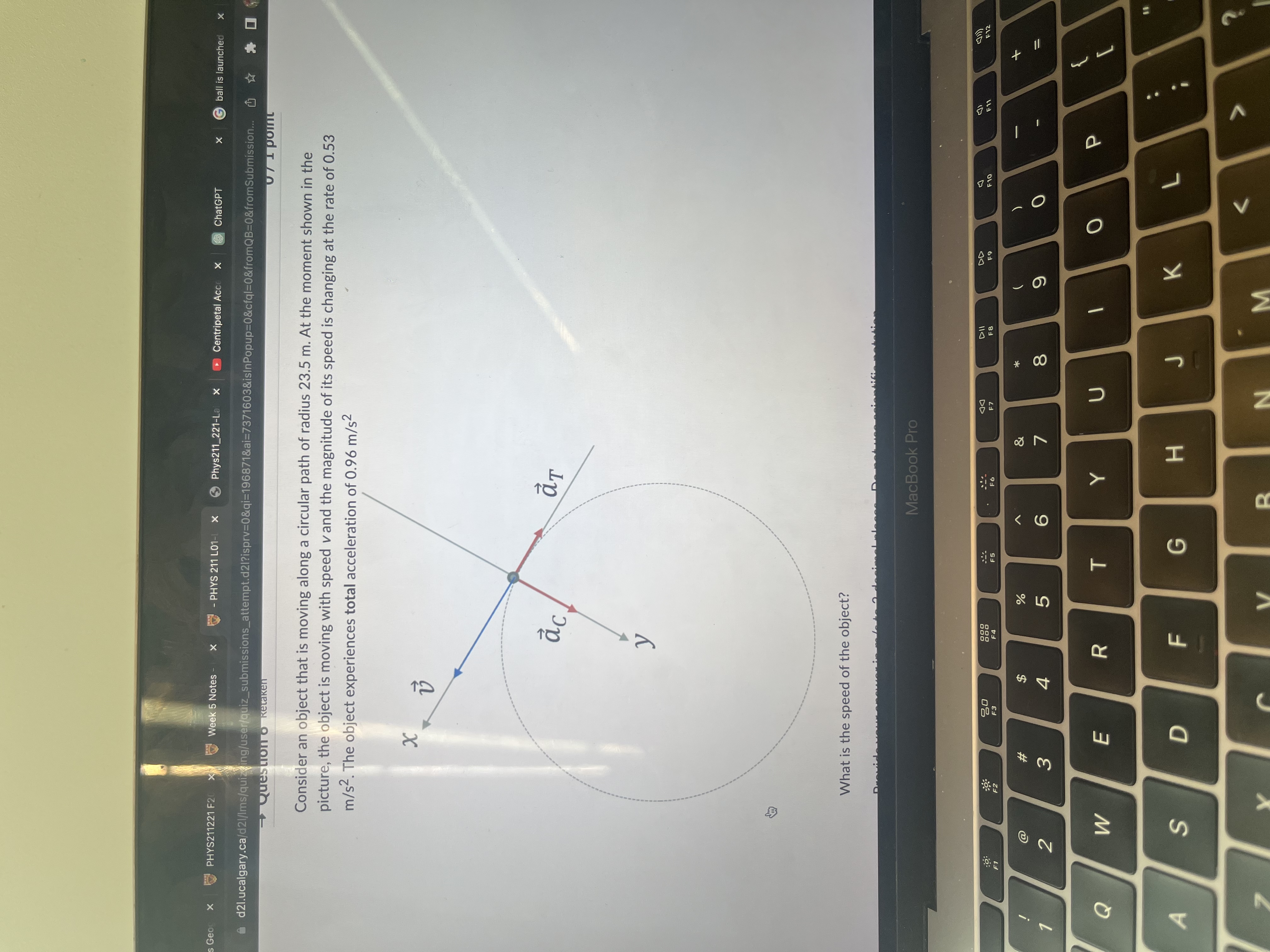 is launched from the ground with an initial velocity v;=19.8 m/s at