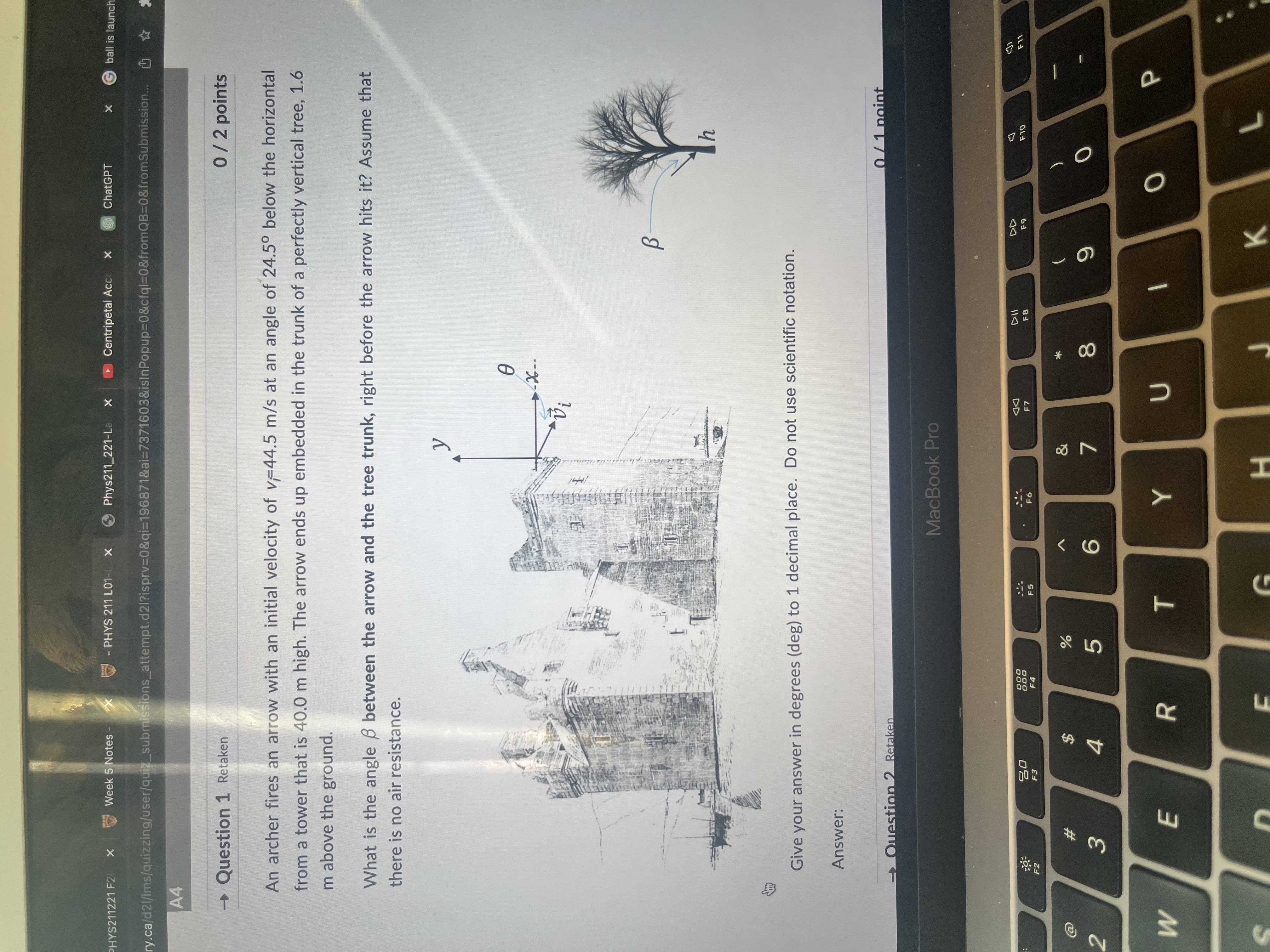 X At what height is the ball when it hits the wall?